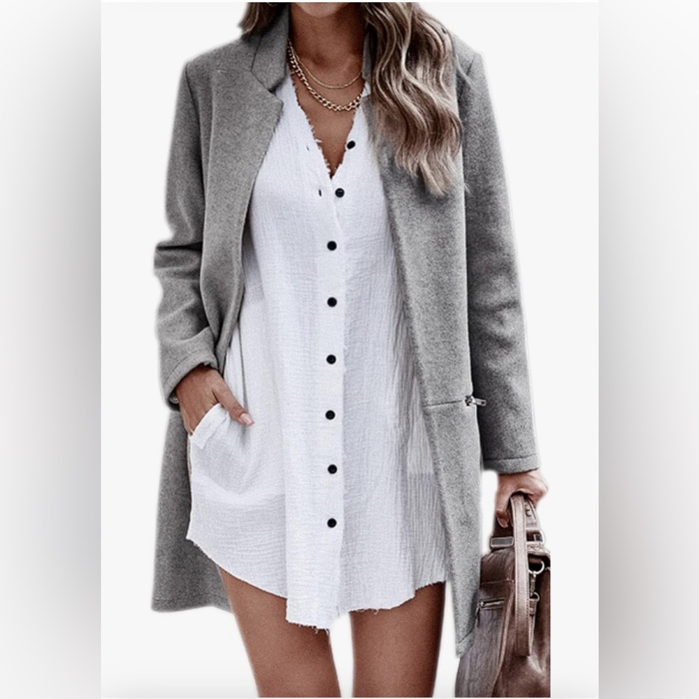 Long Grey Overcoat